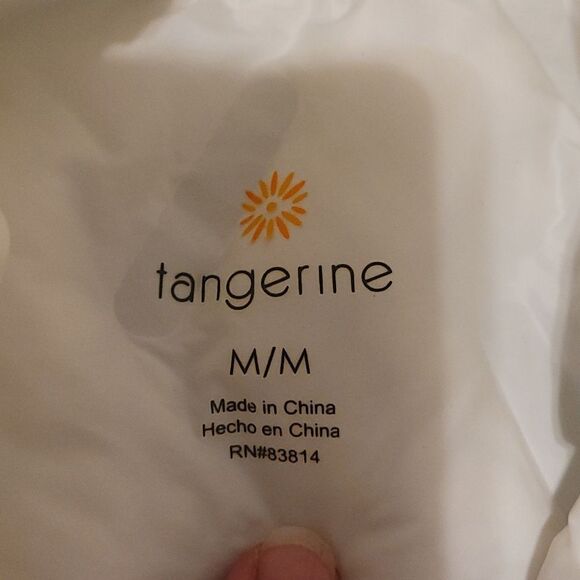 Tangerine quilted puffer vest - Picture 6 of 9